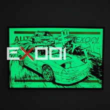 Load image into Gallery viewer, Initial D RX-7 - Glow in the Dark Print 11 x 17 inch Artwork