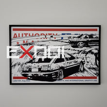 Load image into Gallery viewer, Initial D - Glow In The Dark Print Artwork
