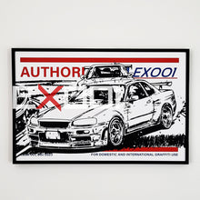 Load image into Gallery viewer, Initial D Nissan Skyline R34 - Print Artwork
