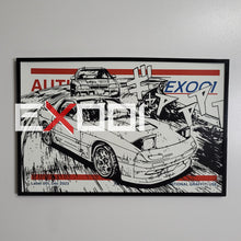 Load image into Gallery viewer, Initial D RX-7 - Glow in the Dark Print 11 x 17 inch Artwork
