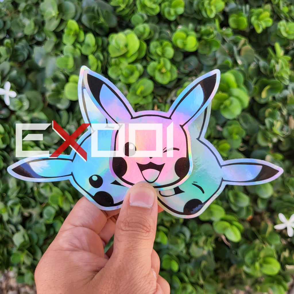 Pikachu Holographic - Sticker Artwork