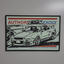 Load and play video in Gallery viewer, Nissan Skyline R34 - Glow in the Dark Print
