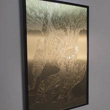 Load and play video in Gallery viewer, Pure Gold Armor Guts - RAISED Metal Print
