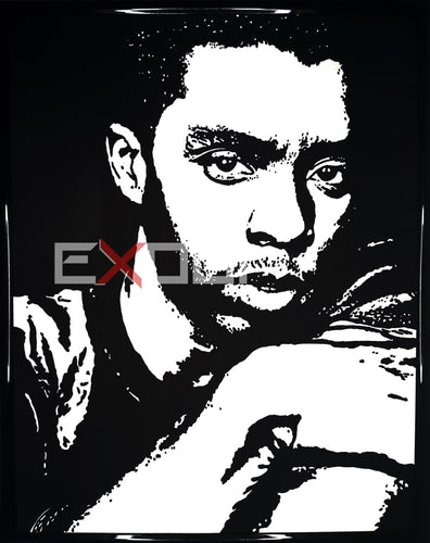 Chadwick Boseman Black Panther Original Graffiti Painting by EX001.store