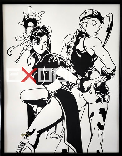 Chun-Li And Cammy - Original Painting