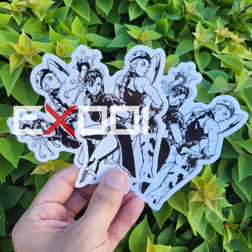 Chun-Li And Cammy - Sticker Artwork