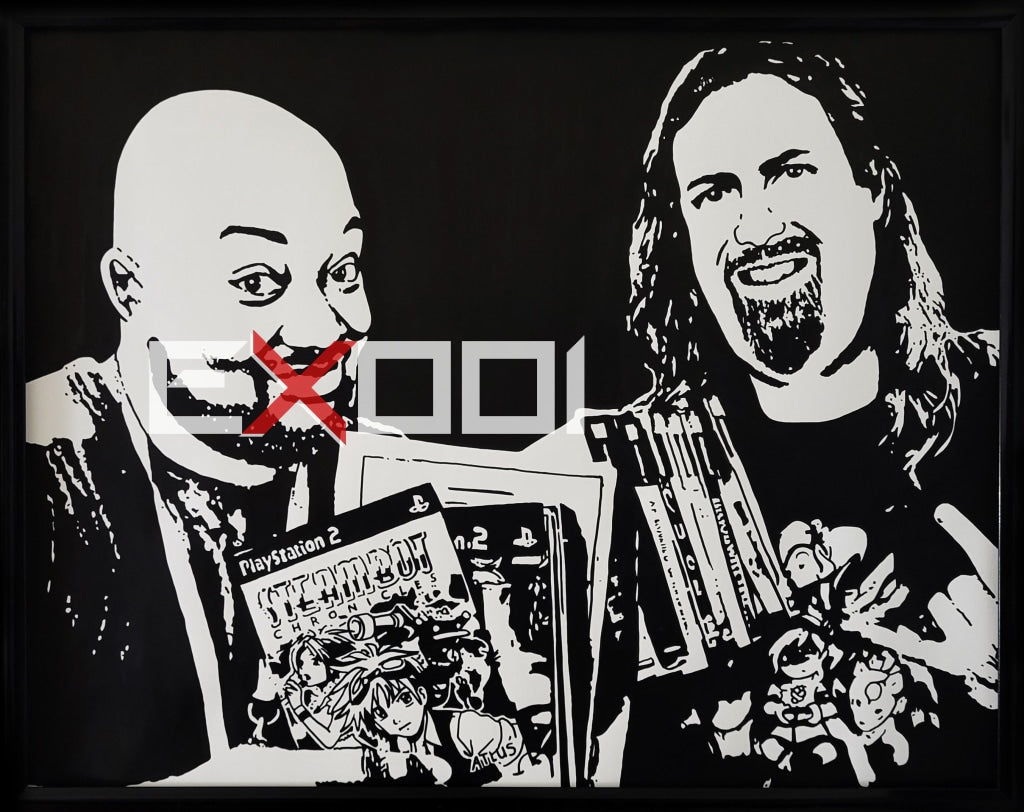 Metal Jesus Rocks And Radical Reggie - Original Painting