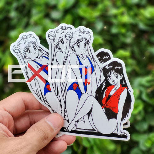 Sailor Girls Swimsuit - Sticker Artwork